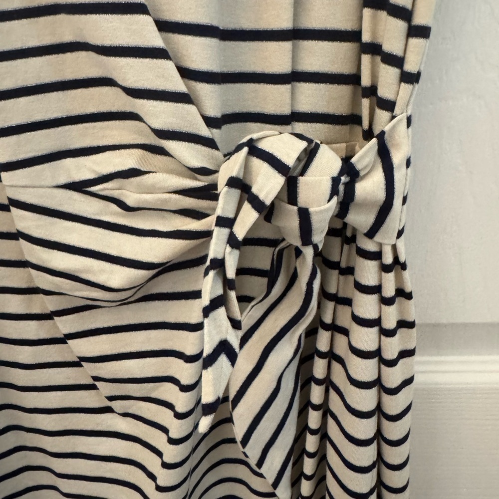 Vineyard Vines Navy and Cream Striped Maxi Dress - Picture 2 of 7
